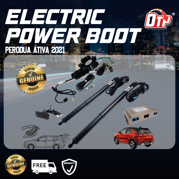 Perodua Ativa 2021 Plug & Play Electric Auto Tailgate Power Boot Soft Close Switch Foot Sensor Remote Control Anti Pinch