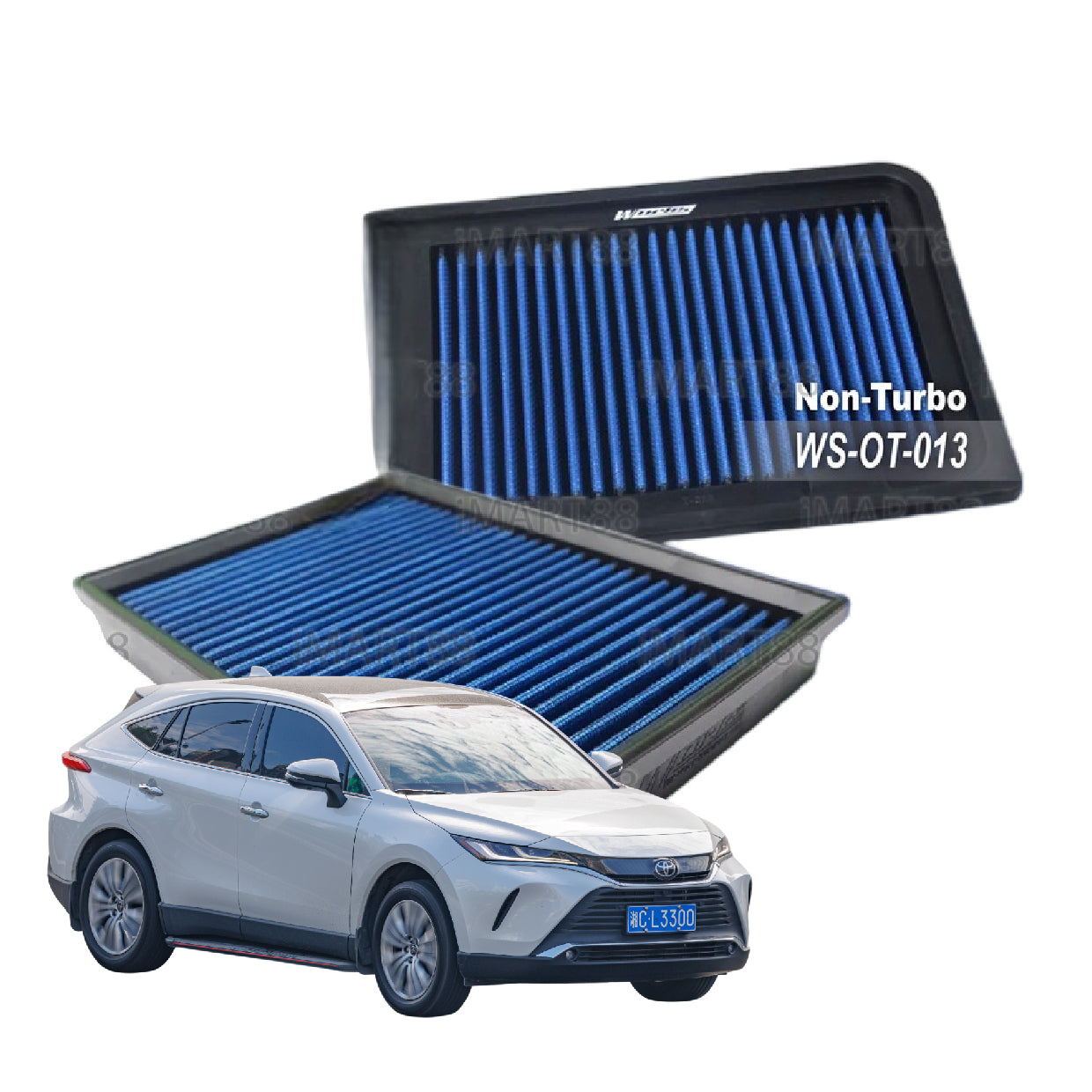 Works Engineering Drop In Air Filter Toyota Harrier XU60 '13-'21 Turbo Non-turbo Element Enjin Engin Penapis Udara