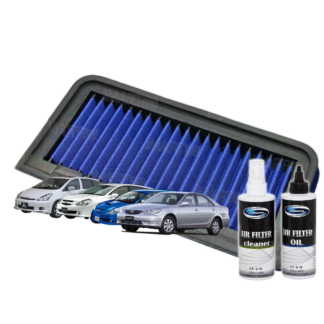 Works Engineering Drop In Air Filter Toyota Wish ZNE10 Caldina Altis Camry ACV30 1.8 2.0cc 2001- Element Enjin Engin
