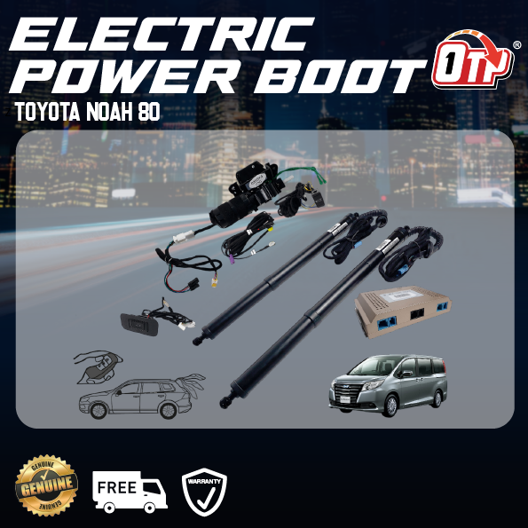 Toyota Noah 80 Plug & Play Electric Auto Tailgate Power Boot Soft Close Switch Foot Sensor Remote Control Anti Pinch
