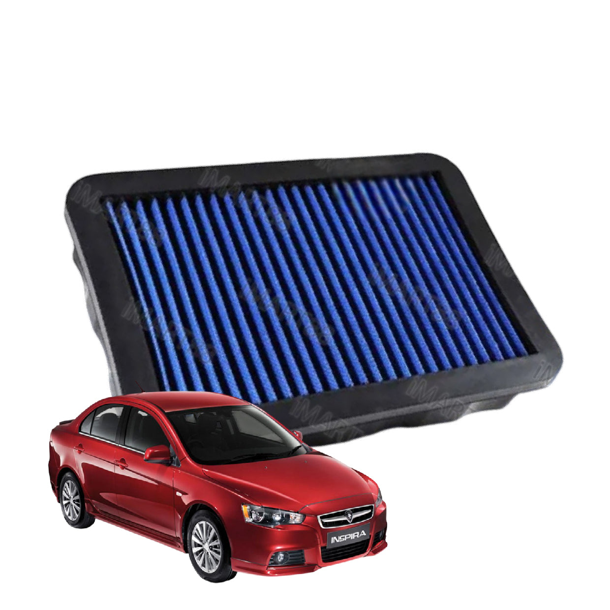 Works Engineering Air Filter Proton Inspira Lancer GT 1.8 2.0cc Drop In Performance Penapis Udara Enjin Mitsubish HP+