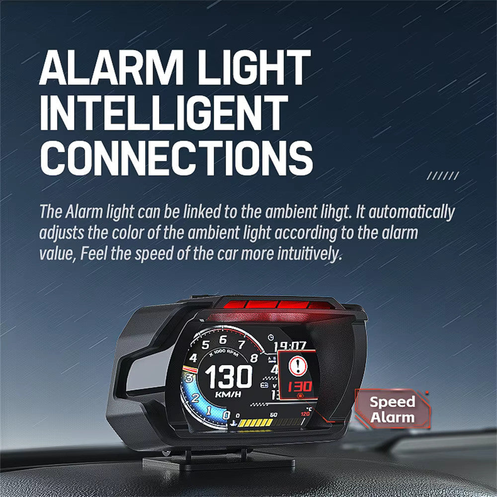 OTP-A580 OBD2 Meter Speedometer Gauge GPS HUD Water Temp GPS Alarm Speed RPM Myvi Alza