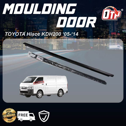 ORIGINAL TOYOTA Hiace KDH200 ‘05-‘14 GLASS DOOR MOULDING SEAL RUBBER OUTER STRIP WINDOW GETAH LUAR CERMIN TINGKAP