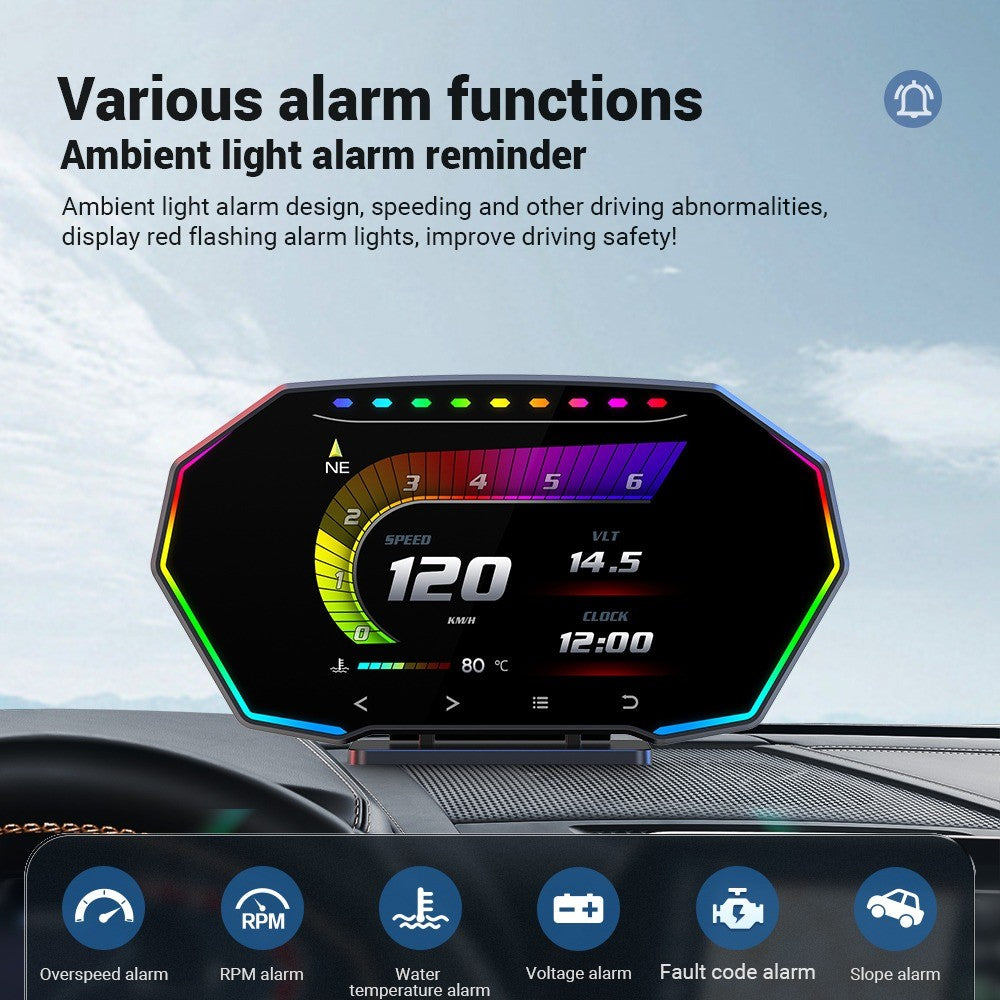 OTP F11 Meter OBD2 Gauge Speedometer Car GPS Alarm Speed Gauge Display Hud Water Temp RPM Proton Perodua Honda Nissan