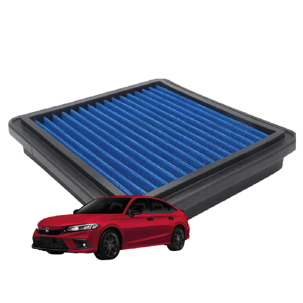 Honda Civic FE 1.5 TURBO 2022 Works Engineering Drop In Air Filter WS-RH-006 PERFORMANCE Enjin Engin Penapis Udara POWER