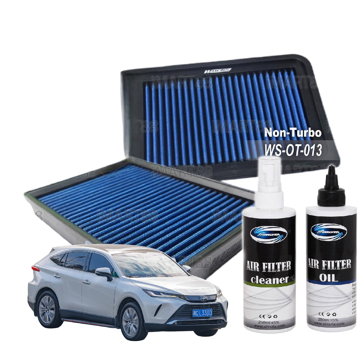 Works Engineering Drop In Air Filter Toyota Harrier XU60 '13-'21 Turbo Non-turbo Element Enjin Engin Penapis Udara