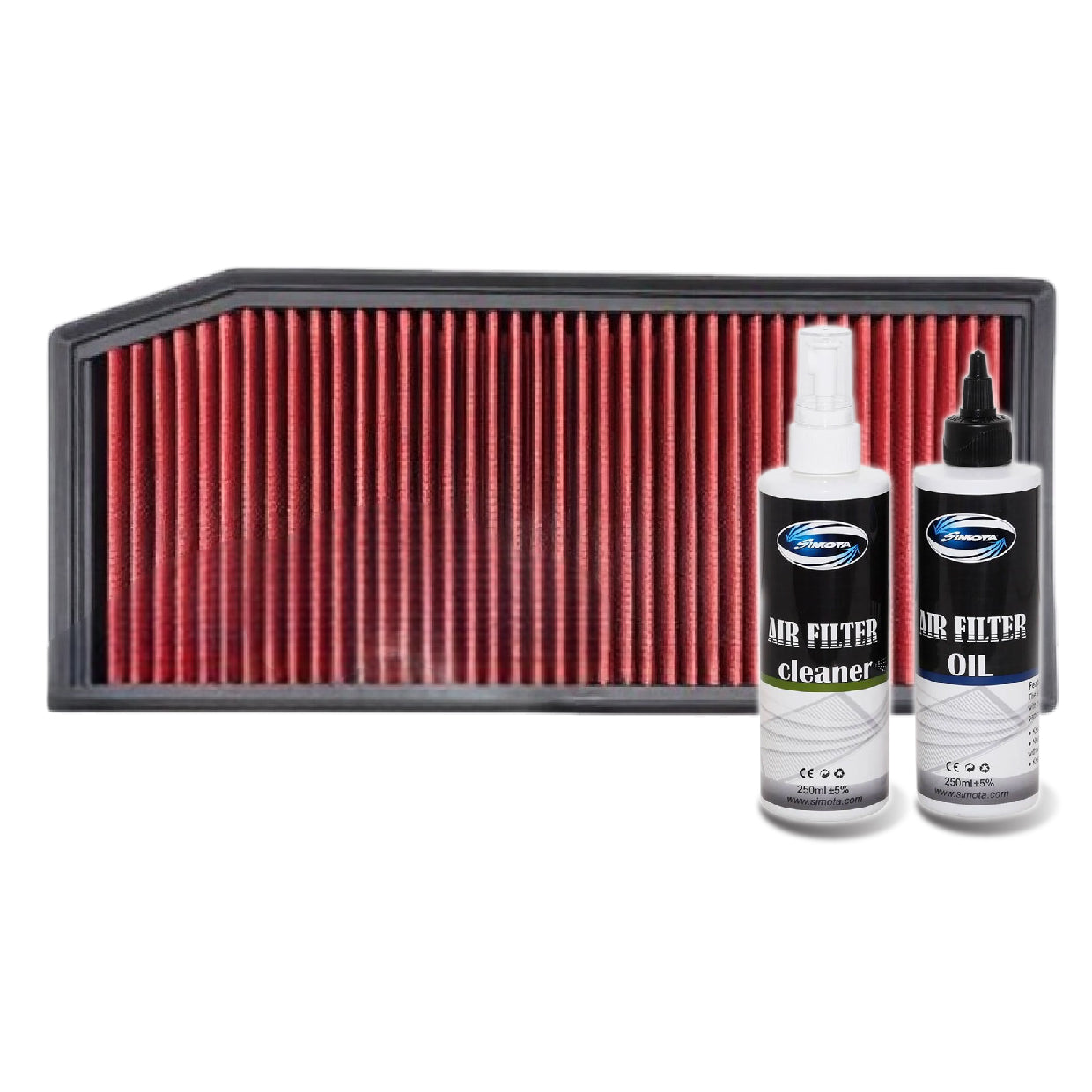 Works Engineering Air Filter For Mercedes-Benz C180 CLS350 E200 E300 GLC300 2.0 2019-2020 WS-FM-017(Red)