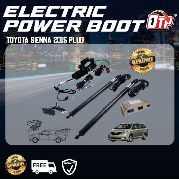 Toyota Sienna 2015 Plug & Play Electric Auto Tailgate Power Boot Soft Close Switch Foot Sensor Remote Control Anti Pinch
