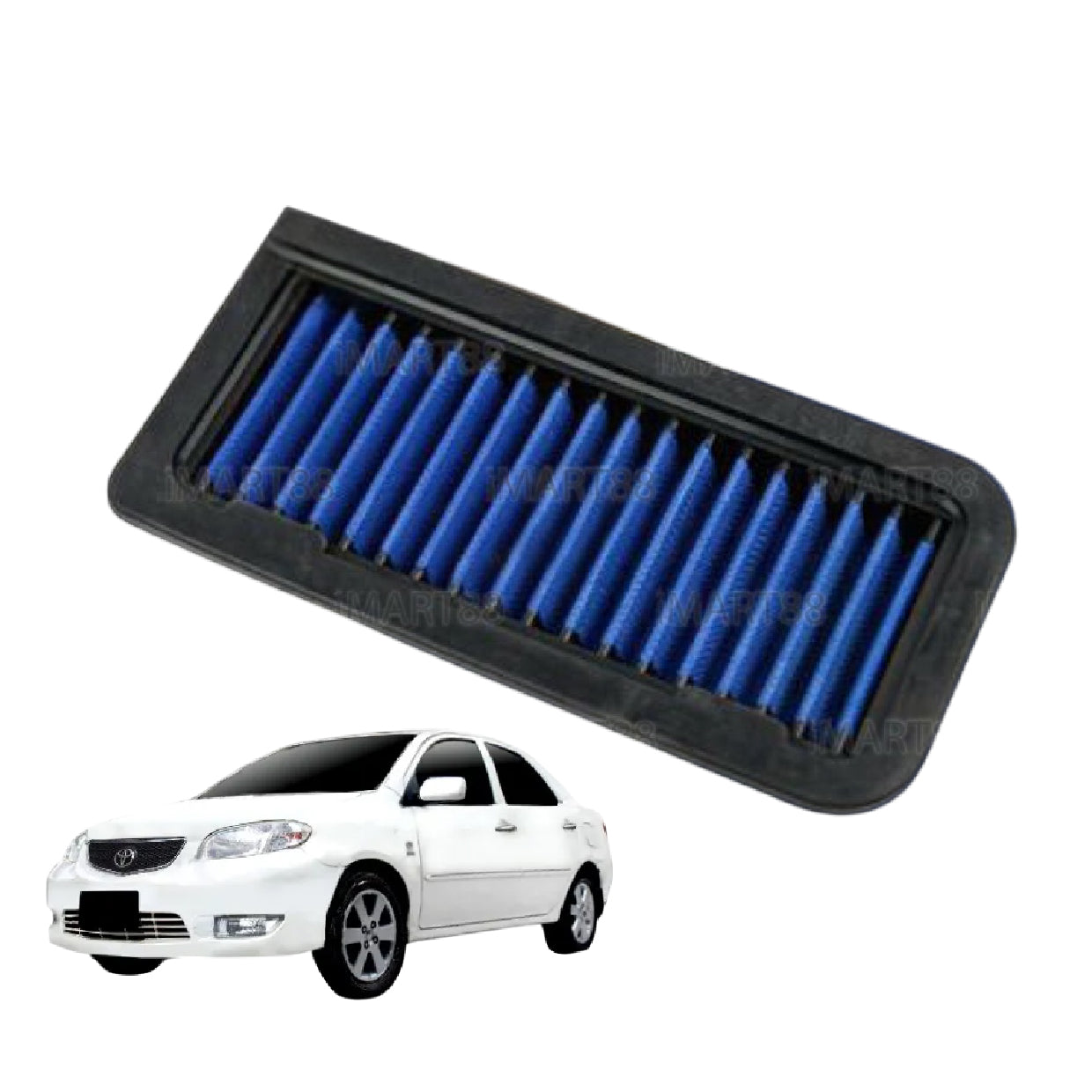 TOYOTA VIOS NCP42 1.5 03-06 Works Engineering Drop In Air Filter Element Enjin Engine High Flow WS-OT-009 Penapis Angin