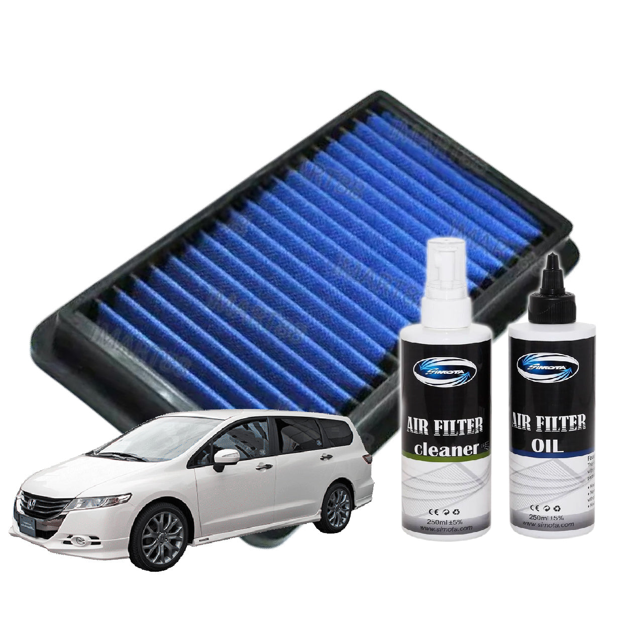 Works Engineering Air Filter Honda Odyssey RC1 RC2 RC4 2.4L Elysion 2014 2015 2016 2017 2018 2019 2020 Element Cleaning
