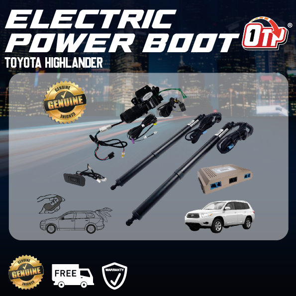 Toyota Highlander Plug&Play Electric Auto Tailgate Power Boot Soft Close Switch Foot Sensor Remote Control Anti Pinch