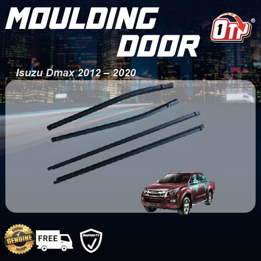 MOULDING DOOR GLASS Isuzu Dmax D Max D-Max 2012–2020 SEAL RUBBER OUTER STRIP WINDOW GETAH LUAR CERMIN TINGKAP