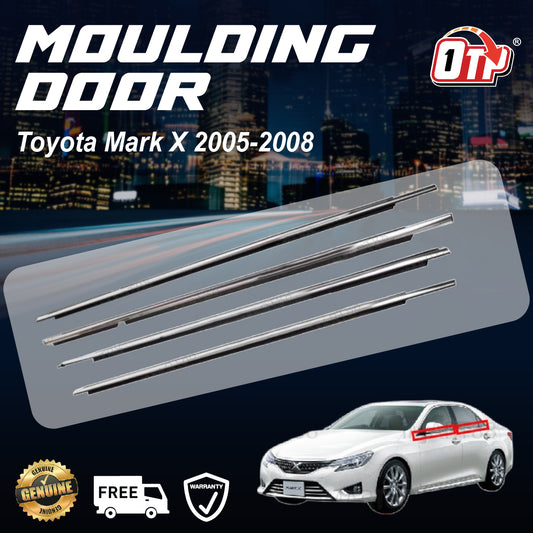 ORIGINAL TOYOTA MARK X 2005 - 2008 GLASS DOOR MOULDING SEAL RUBBER OUTER STRIP WINDOW GETAH LUAR TINGKAP