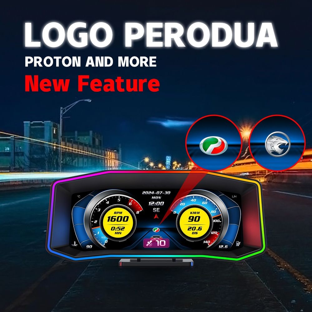 OTP-P4 OBD2 Meter Speedometer Gauge GPS HUD Water Temp Proton Perodua Honda Toyota Mitsubishi Nissan Volkswagen