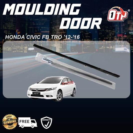 ORIGINAL HONDA CIVIC FB TRO '12-'16 GLASS DOOR MOULDING SEAL RUBBER OUTER STRIP WINDOW GETAH LUAR TINGKAP 72410-TR0-A01