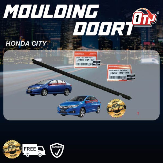 ORIGINAL HONDA CITY GLASS DOOR MOULDING 09-19 SEAL RUBBER OUTER STRIP WINDOW GETAH LUAR TINGKAP TMO T9A 72410-T9A-T01