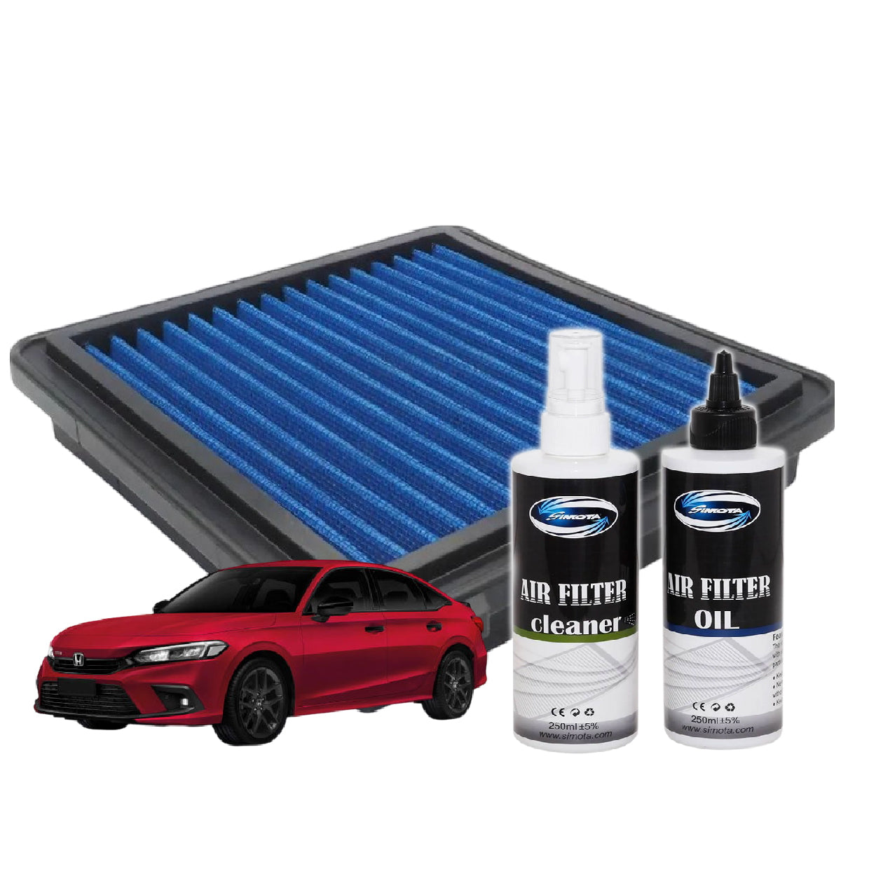 Honda Civic FE 1.5 TURBO 2022 Works Engineering Drop In Air Filter WS-RH-006 PERFORMANCE Enjin Engin Penapis Udara POWER
