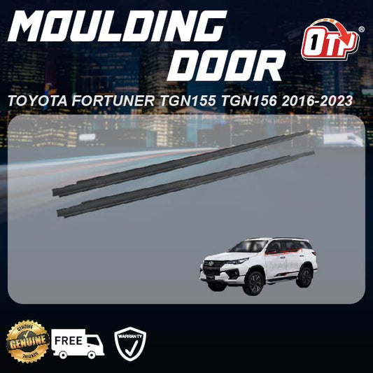 TOYOTA FORTUNER TGN155 TGN156 2016 - 2023 GLASS DOOR MOULDING SEAL RUBBER OUTER STRIP WINDOW GETAH LUAR TINGKAP