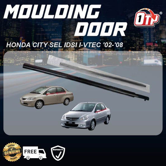 MTIS JAPAN HONDA CITY SEL IDSI I-VTEC '02-'08 DOOR GLASS MOULDING LINING RUBBER OUTER GLASS WINDOW GETAH CERMIN PINTU