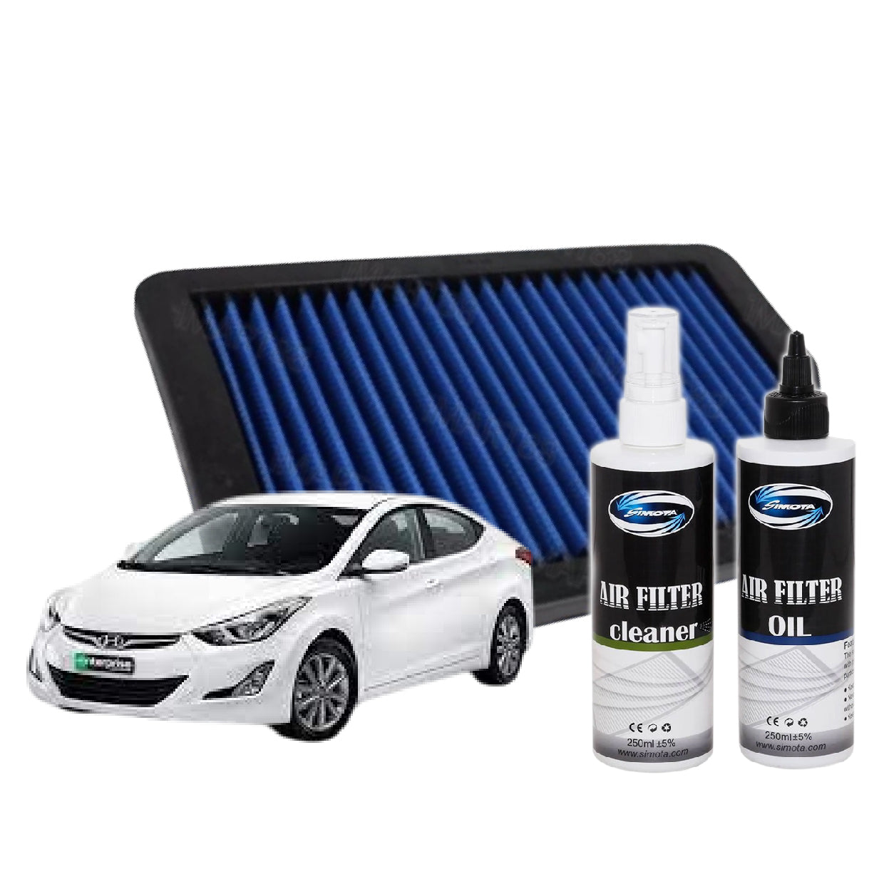 Works Engineering Drop In Air Filter Hyundai Elantra 1.6 1.8 11-16 WS-OHY-011 PERFORMANCE Element Enjin Engin