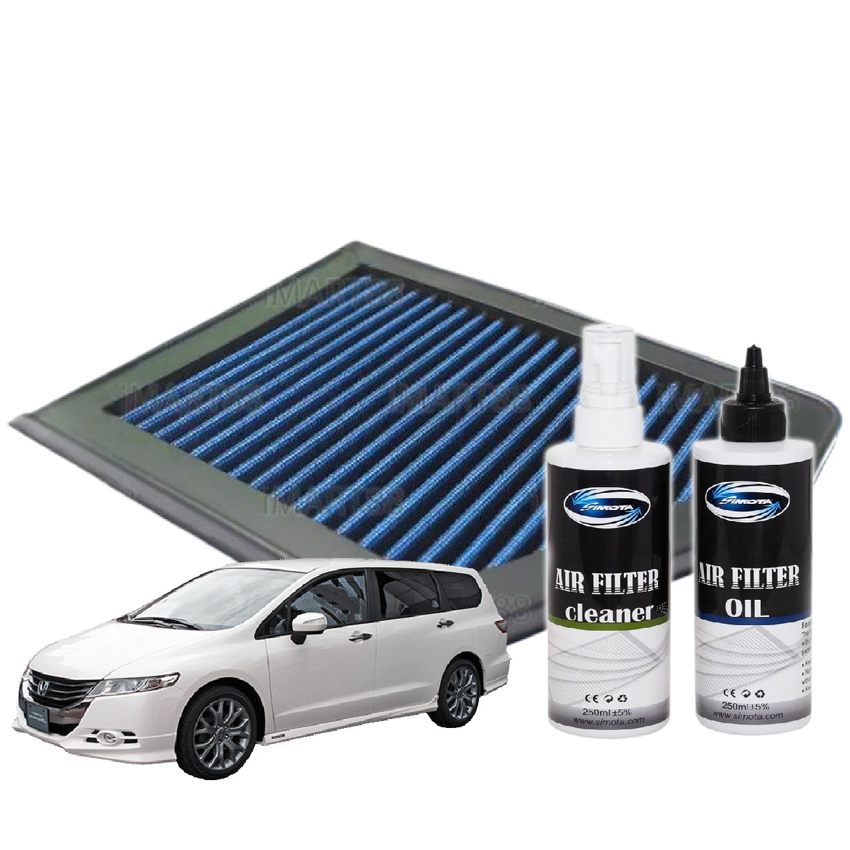 Works Engineering Air Filter Honda Odyssey RB3 RB4 SOHC i-VTEC 2008 2009 2010 2011 2012 2013 Filter Cleaning Oil