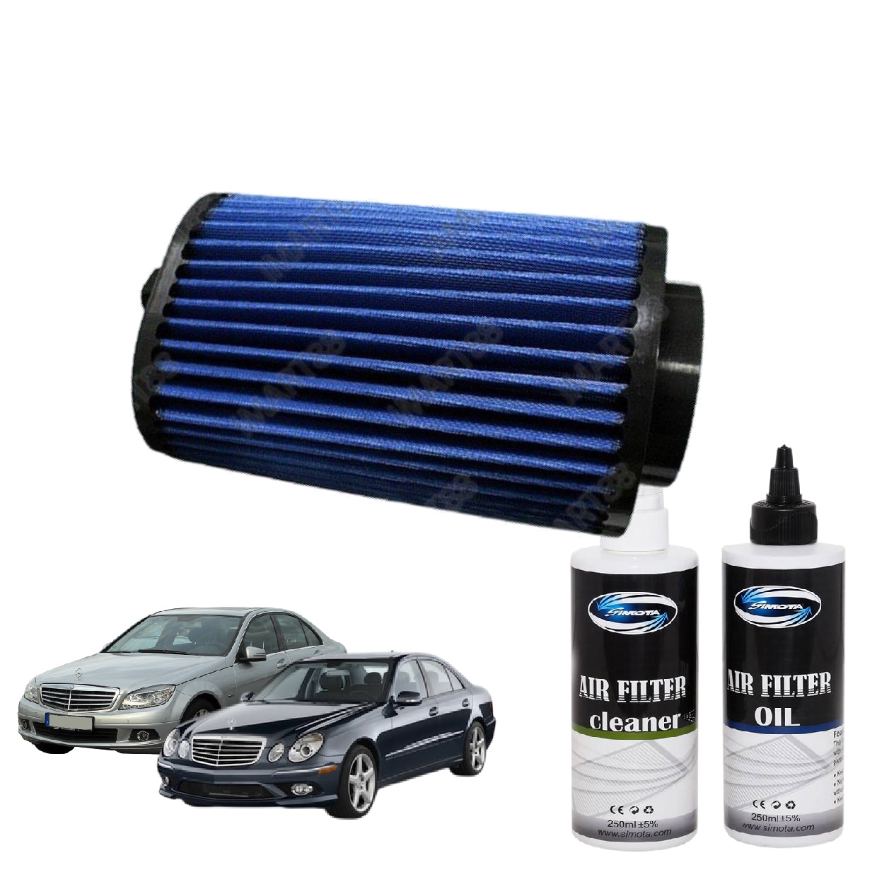 Works Engineering Air Filter Mercedes W203 204 C180 C200 C230 C160 E200 E220 L4 W211 2002-2010 Drop In Performance