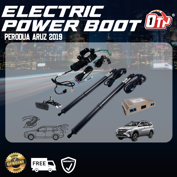 Perodua Aruz 2019 Plug & Play Electric Auto Tailgate Power Boot Soft Close Switch Foot Sensor Remote Control Anti Pinch
