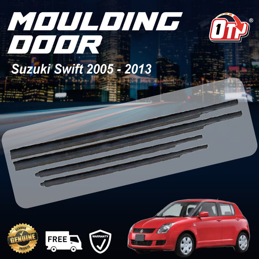 Suzuki Swift 2005 - 2013 Glass Door Moulding Seal Rubber Outer Strip Seal Belt Weather Plastic Trim Getah Luar Tingkap