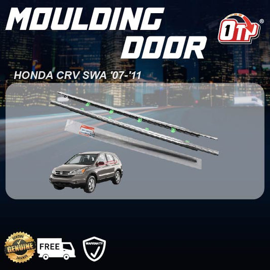 ORIGINAL HONDA CRV SWA '07-'11 3th Gen GLASS DOOR MOULDING SEAL RUBBER OUTER STRIP WINDOW GETAH LUAR CERMIN TINGKAP