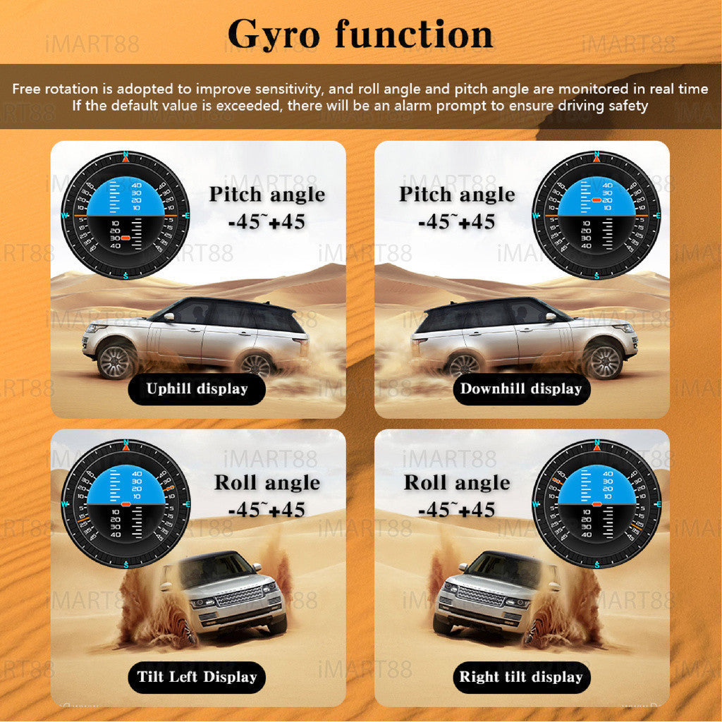 OTP-XS Perodua Alza Myvi OBD OBD2 Meter Gauge Car GPS Alarm Speed display Hud Water temp RPM Turbo Boost HUD