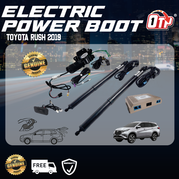 Toyota Rush 2019 Plug & Play Electric Auto Tailgate Power Boot Soft Close Switch Foot Sensor Remote Control Anti Pinch