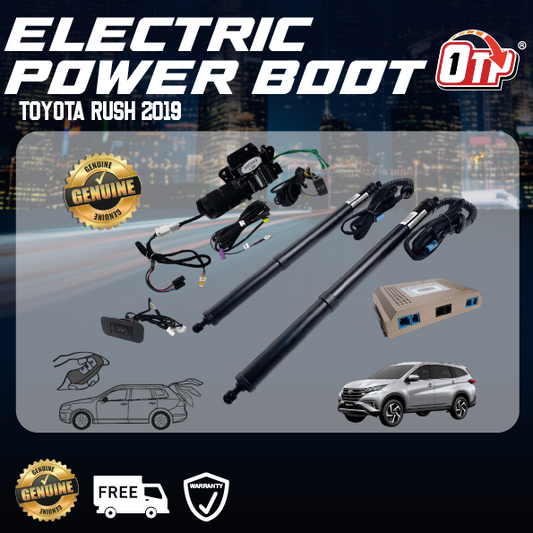 Toyota Rush 2019 Plug & Play Electric Auto Tailgate Power Boot Soft Close Switch Foot Sensor Remote Control Anti Pinch