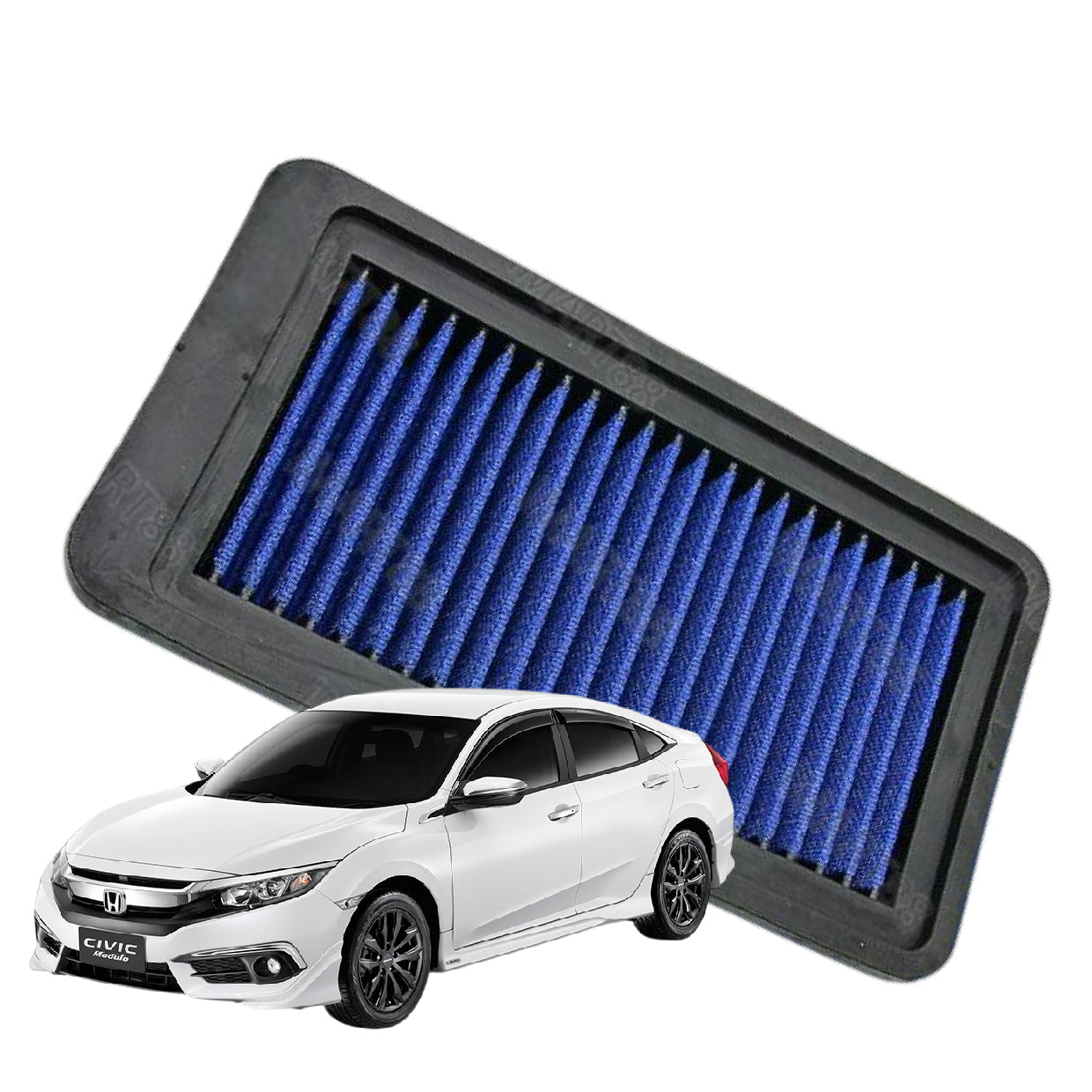 Works Engineering Air Filter Honda Civic FC 1.8L NA Civil FC CRV CR-V 1.5T L4 Turbo 2016-2021 Cleaner Oil