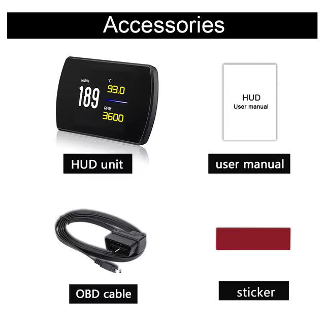 OTP-P12 OBD Meter Speedometer Gauge GPS HUD Water Temp Viva Myvi Lama Persona Satria Neo Wira Gen2