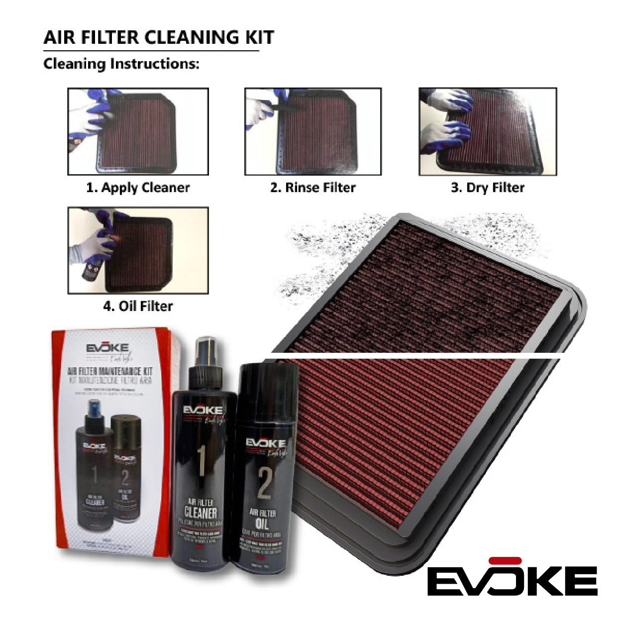 OTP Performance Drop In Air Filter 33-2074 Proton Wira 1.5 INJECTION 1.6 1.8 Waja 1.6 MMC Satria 1.6 Washable