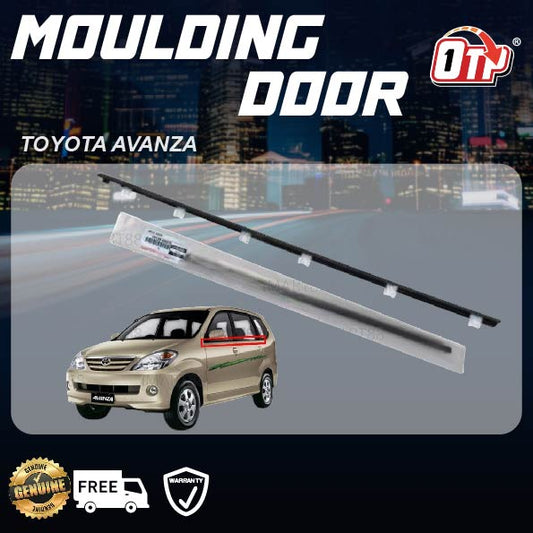 ORIGINAL TOYOTA AVANZA F600 GLASS DOOR MOULDING 2003-2011 SEAL RUBBER OUTER STRIP WINDOW GETAH LUAR TINGKAP 68160-BZ040