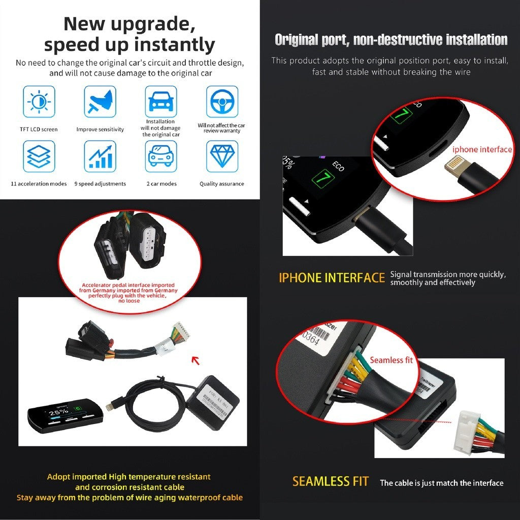 OTP BMW X1 X3 X5 E F Series E46 E60 F30 Mini Cooper Car Electronic Throttle Controller Accelerator Booster 14DRIVE Pedal