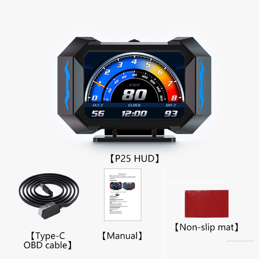OTP-P25 Car OBD OBD2 Meter Speedometer Gauge H025 GPS HUD Water Temp Turbo Proton Honda Perodua Toyota Nissan Mitsubishi