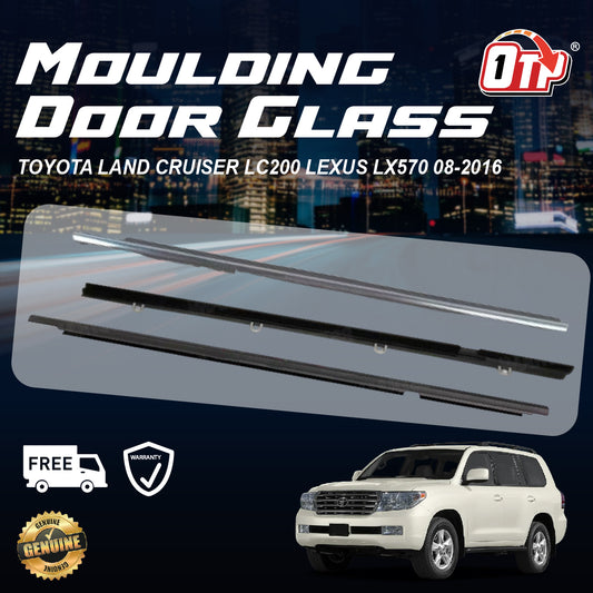 OTP TOYOTA LAND CRUISER LC200 Lexus LX570 08-2016 GLASS DOOR MOULDING SEAL RUBBER OUTER PINTU WINDOW GETAH TINGKAP