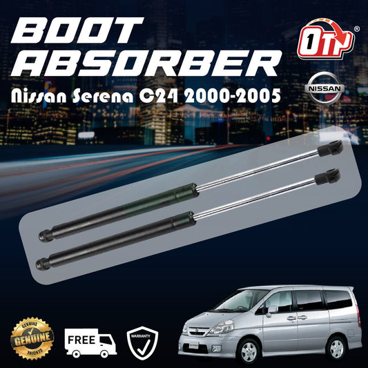 Nissan Serena C24 2000-2005 Boot Absorber Rear Bonnet Damper Gas Spring Set Tailgate Penyerap Belakang Bonet