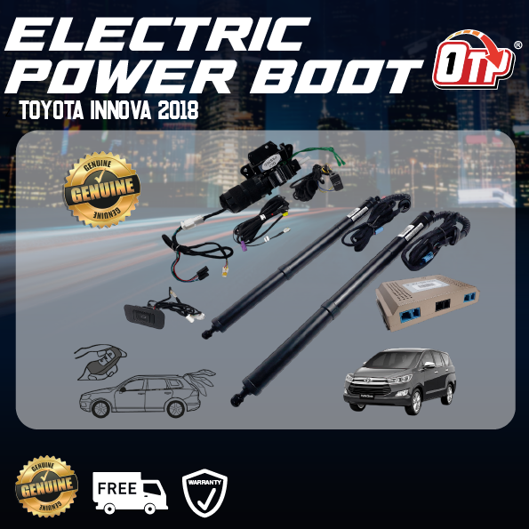 Toyota Innova 2018 Plug&Play Electric Auto Tailgate Power Boot Soft Close Switch Foot Sensor Remote Control Anti Pinch