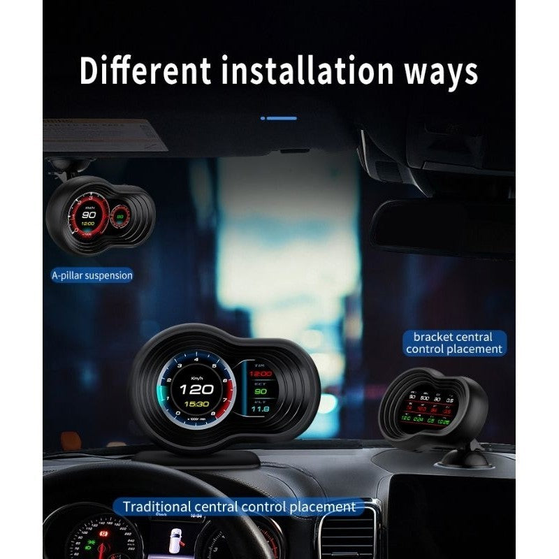 OTP-F9 OBD2 Meter Speedometer Gauge GPS HUD Water Temp Proton Perodua Honda Toyota Mitsubishi Nissan Volkswagen