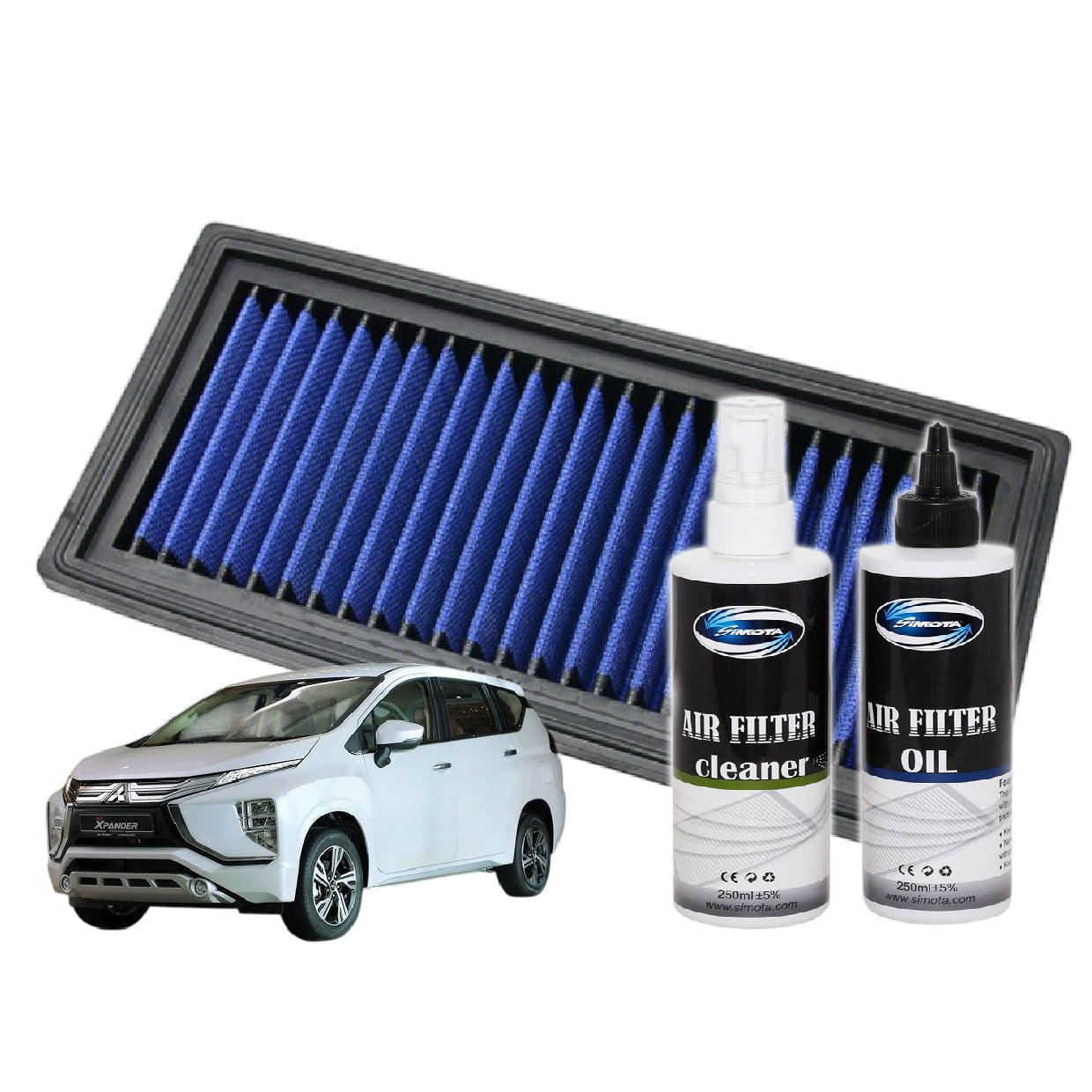Works Engineering Drop In Air Filter MITSUBISHI XPANDER WS-OT-021 PERFORMANCE Element Enjin Engin Penapis Udara POWER