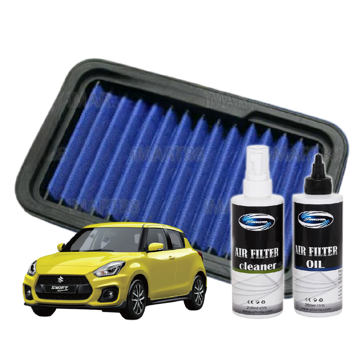 Suzuki Swift ZC21 ZC31 ZC82 1.2 1.4 1.5 1.6 Works Engineering Drop In Air Filter Element Enjin Engine 2004-2021 Penapis