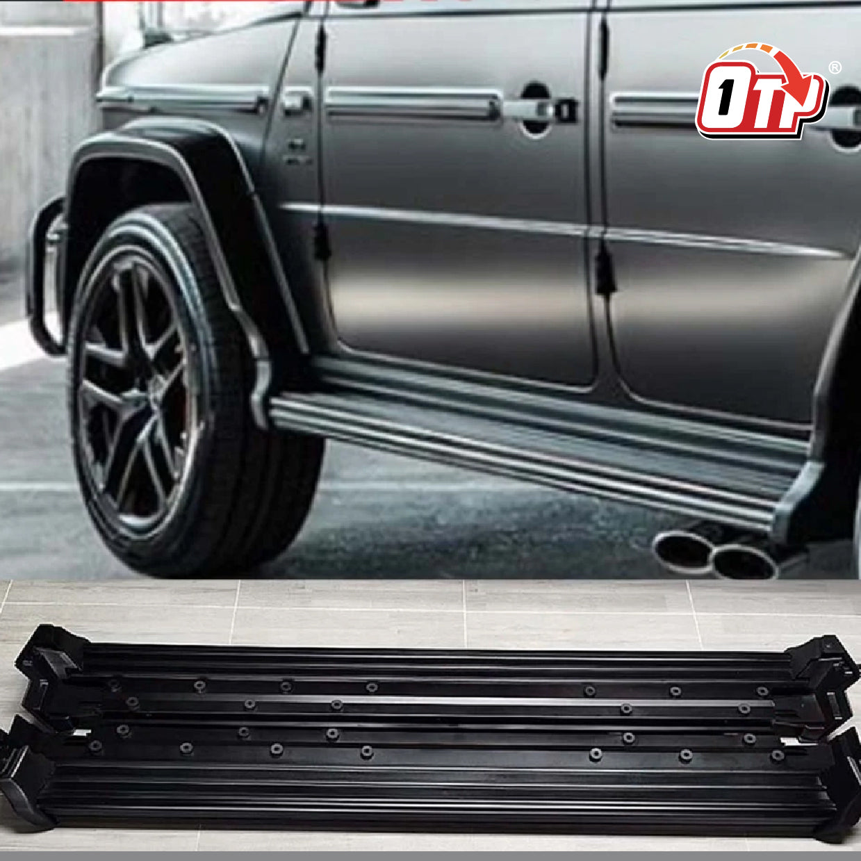 OTPerformance Electric Side Step Power Step - Mercedes G63 Power Auto Electric Side Step Running Board Door Step