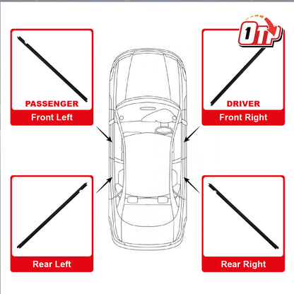 MTIS TOYOTA VIOS NCP150 '13-'18 GLASS DOOR MOULDING SEAL RUBBER OUTER STRIP WINDOW GETAH LUAR TINGKAP 68230-0D160