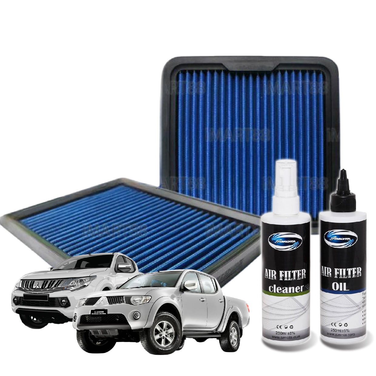 Works Engineering Drop In Air Filter Mitsubishi TRITON 07-ON TRITON MIVEC PAJERO SPORT 2016-2018 Element Enjin Engin