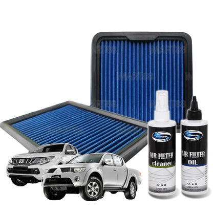 Works Engineering Drop In Air Filter Mitsubishi TRITON 07-ON TRITON MIVEC PAJERO SPORT 2016-2018 Element Enjin Engin