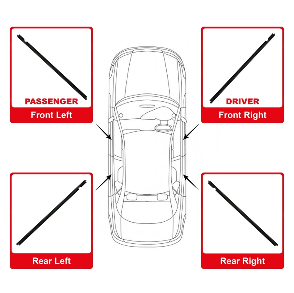 MTIS PROTON SAGA BLM FLX VVT 2016-2022 GLASS DOOR MOULDING SEAL RUBBER OUTER PINTU WINDOW GETAH TINGKAP