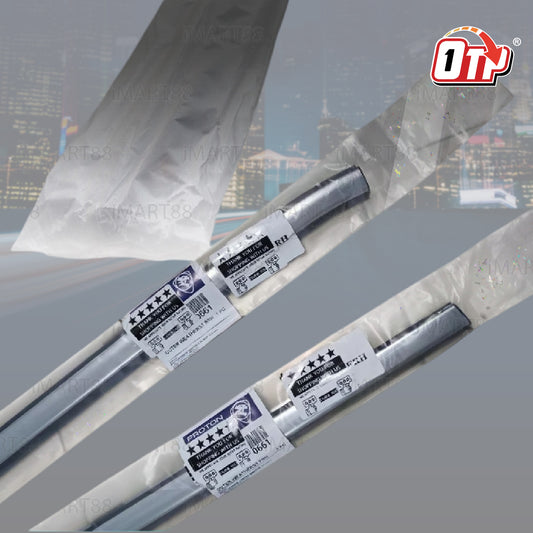 ORIGINAL MOULDING DOOR GLASS PROTON X70 CHROME BLACK SEAL RUBBER OUTER STRIP WINDOW GETAH LUAR TINGKAP